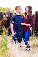 couple outside on a beautiful colorado day during engagement session