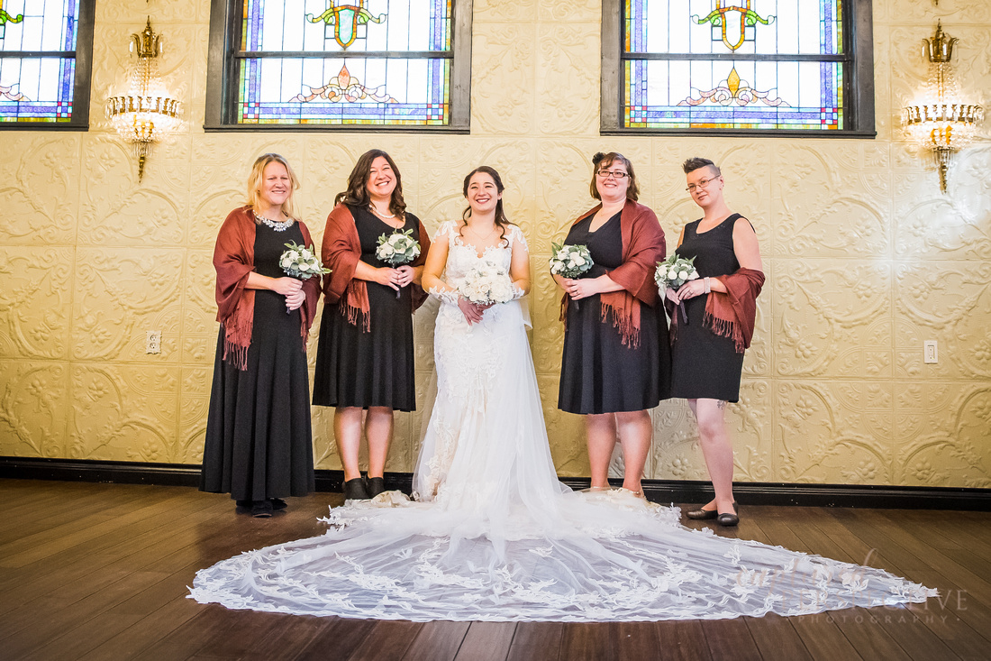 Bride and Bridesmaids