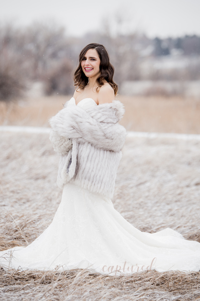 "styled wedding", "Tina Marie Hairstyling", "winter wedding photos", "bride", "Metzger Farm", "winter wedding photographer", "trash the dress", "bridal styled photography"