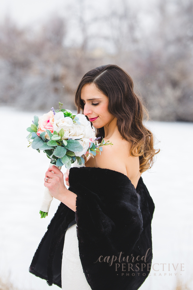 "styled wedding", "Tina Marie Hairstyling", "winter wedding photos", "bride", "Metzger Farm", "winter wedding photographer", "trash the dress", "bridal styled photography"