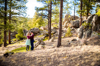 Outdoor Engagement session in Evergreen CO