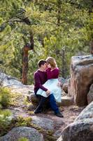 Outdoor engagement session in Evergreen CO